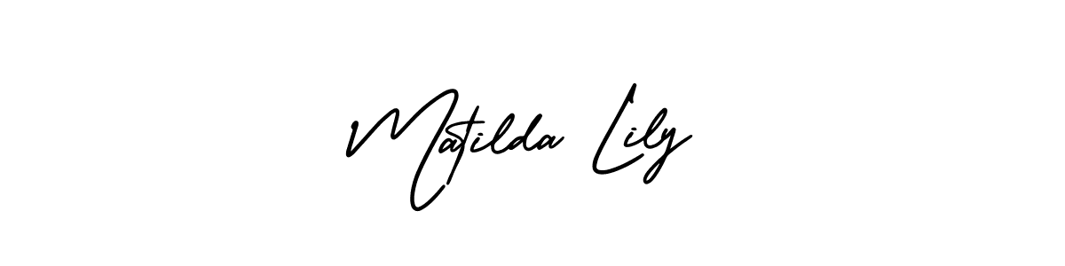 Also You can easily find your signature by using the search form. We will create Matilda Lily name handwritten signature images for you free of cost using AmerikaSignatureDemo-Regular sign style. Matilda Lily signature style 3 images and pictures png