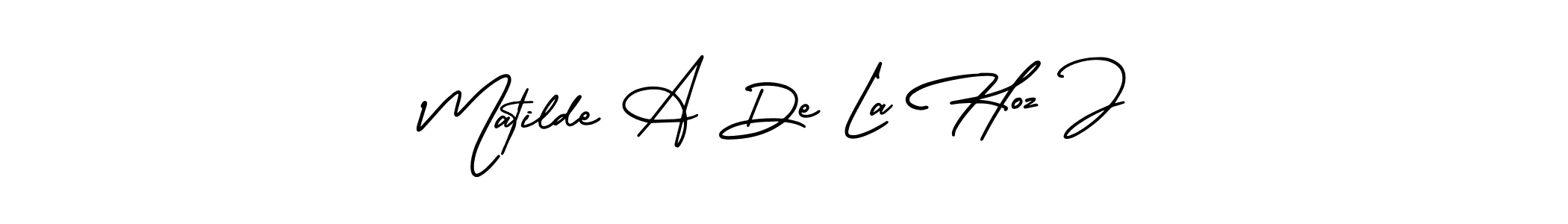 Also we have Matilde A De La Hoz J name is the best signature style. Create professional handwritten signature collection using AmerikaSignatureDemo-Regular autograph style. Matilde A De La Hoz J signature style 3 images and pictures png