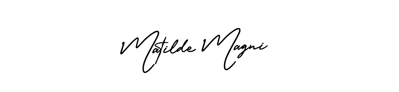 Also You can easily find your signature by using the search form. We will create Matilde Magni name handwritten signature images for you free of cost using AmerikaSignatureDemo-Regular sign style. Matilde Magni signature style 3 images and pictures png