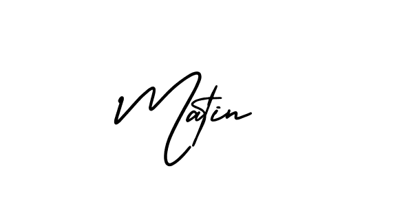 You should practise on your own different ways (AmerikaSignatureDemo-Regular) to write your name (Matin ) in signature. don't let someone else do it for you. Matin  signature style 3 images and pictures png