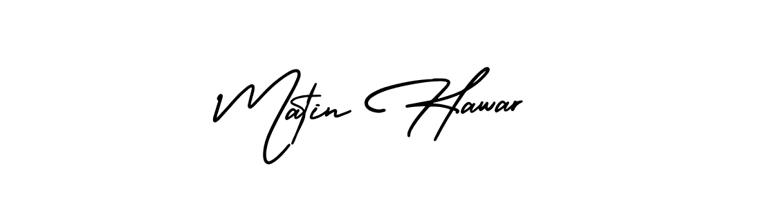 Use a signature maker to create a handwritten signature online. With this signature software, you can design (AmerikaSignatureDemo-Regular) your own signature for name Matin Hawar. Matin Hawar signature style 3 images and pictures png