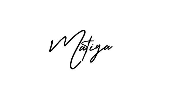 Make a beautiful signature design for name Matiya. With this signature (AmerikaSignatureDemo-Regular) style, you can create a handwritten signature for free. Matiya signature style 3 images and pictures png