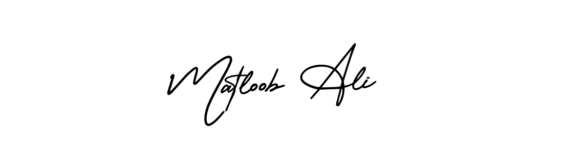 AmerikaSignatureDemo-Regular is a professional signature style that is perfect for those who want to add a touch of class to their signature. It is also a great choice for those who want to make their signature more unique. Get Matloob Ali name to fancy signature for free. Matloob Ali signature style 3 images and pictures png