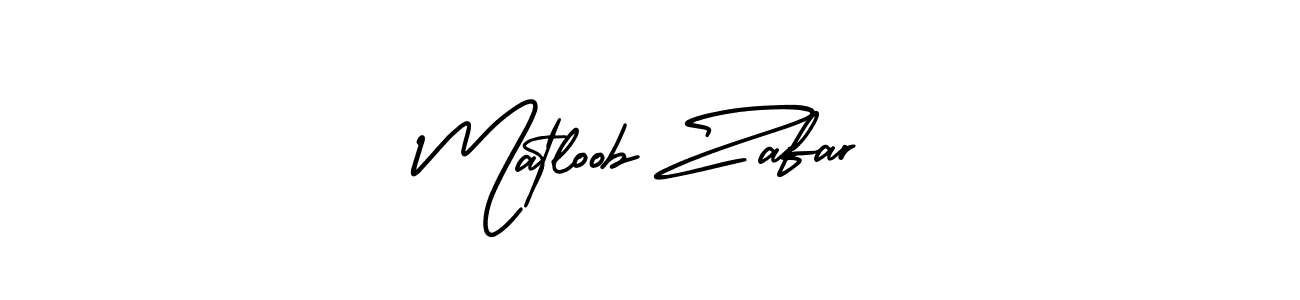 Matloob Zafar stylish signature style. Best Handwritten Sign (AmerikaSignatureDemo-Regular) for my name. Handwritten Signature Collection Ideas for my name Matloob Zafar. Matloob Zafar signature style 3 images and pictures png