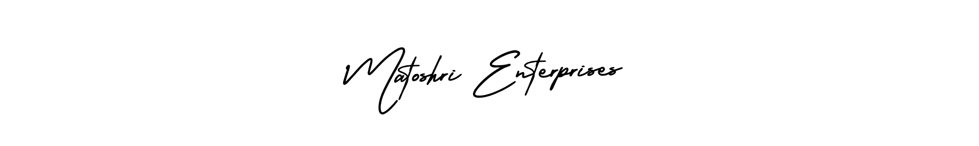 Also we have Matoshri Enterprises name is the best signature style. Create professional handwritten signature collection using AmerikaSignatureDemo-Regular autograph style. Matoshri Enterprises signature style 3 images and pictures png