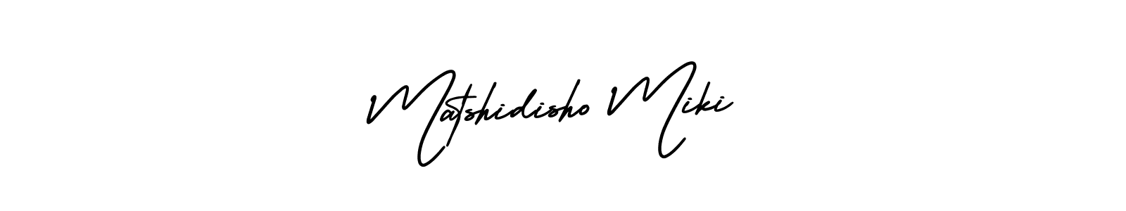 Make a beautiful signature design for name Matshidisho Miki. With this signature (AmerikaSignatureDemo-Regular) style, you can create a handwritten signature for free. Matshidisho Miki signature style 3 images and pictures png