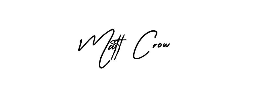 Make a beautiful signature design for name Matt Crow. With this signature (AmerikaSignatureDemo-Regular) style, you can create a handwritten signature for free. Matt Crow signature style 3 images and pictures png