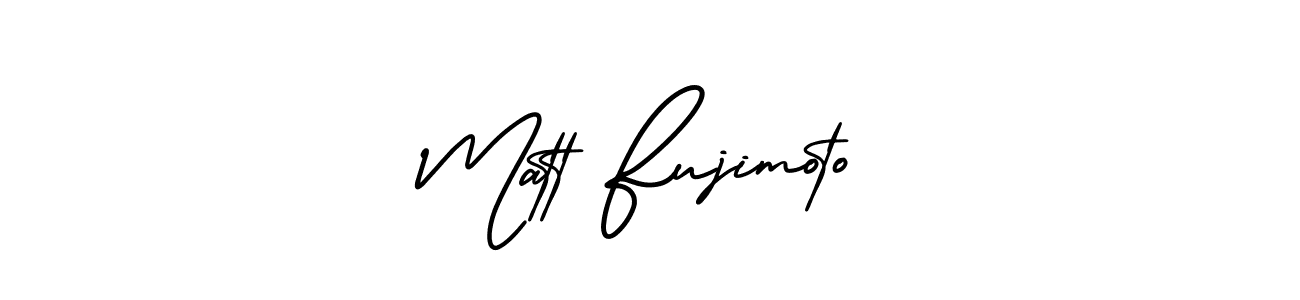 Matt Fujimoto stylish signature style. Best Handwritten Sign (AmerikaSignatureDemo-Regular) for my name. Handwritten Signature Collection Ideas for my name Matt Fujimoto. Matt Fujimoto signature style 3 images and pictures png