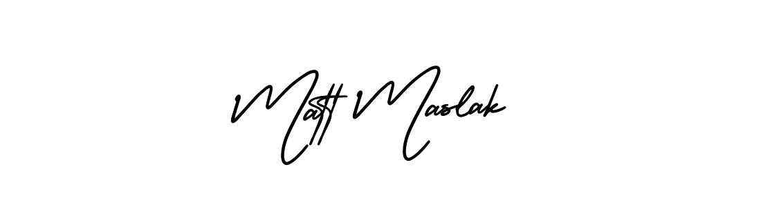 Also we have Matt Maslak name is the best signature style. Create professional handwritten signature collection using AmerikaSignatureDemo-Regular autograph style. Matt Maslak signature style 3 images and pictures png