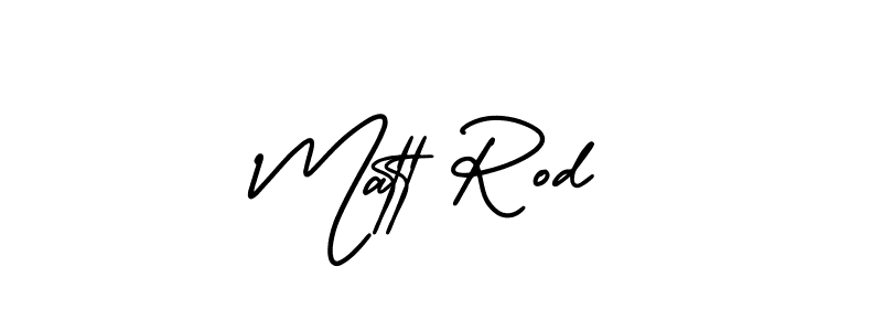 Matt Rod stylish signature style. Best Handwritten Sign (AmerikaSignatureDemo-Regular) for my name. Handwritten Signature Collection Ideas for my name Matt Rod. Matt Rod signature style 3 images and pictures png