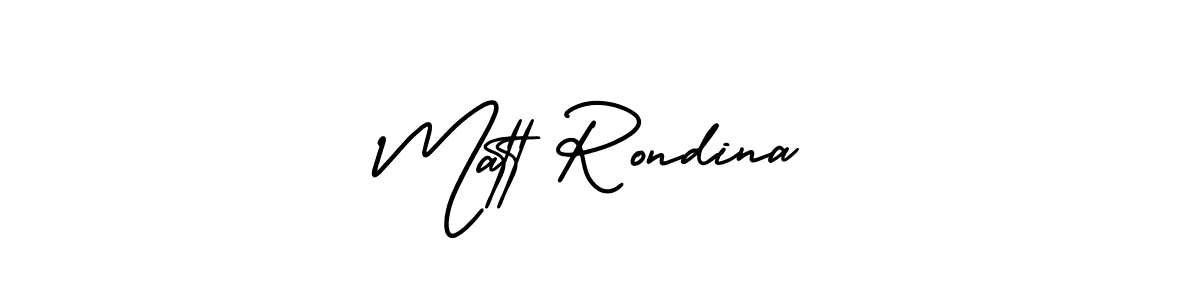 Make a beautiful signature design for name Matt Rondina. With this signature (AmerikaSignatureDemo-Regular) style, you can create a handwritten signature for free. Matt Rondina signature style 3 images and pictures png