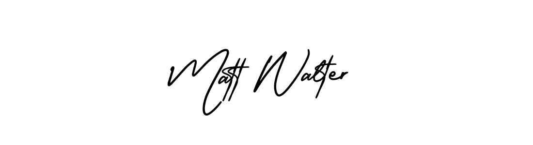 It looks lik you need a new signature style for name Matt Walter. Design unique handwritten (AmerikaSignatureDemo-Regular) signature with our free signature maker in just a few clicks. Matt Walter signature style 3 images and pictures png