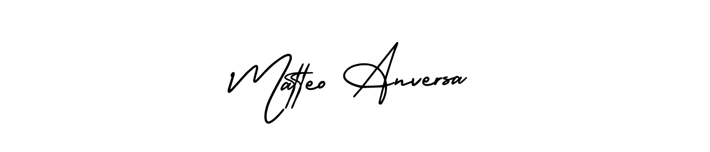 It looks lik you need a new signature style for name Matteo Anversa. Design unique handwritten (AmerikaSignatureDemo-Regular) signature with our free signature maker in just a few clicks. Matteo Anversa signature style 3 images and pictures png