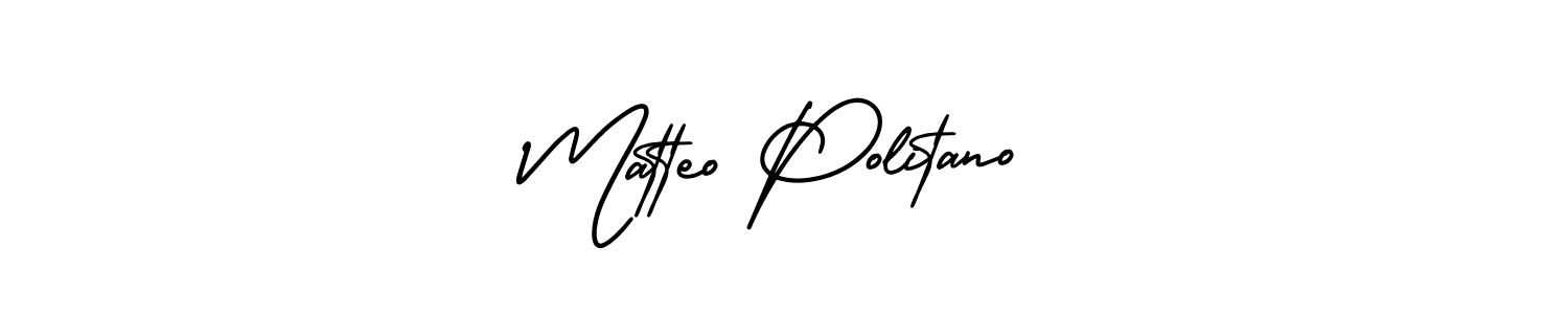Design your own signature with our free online signature maker. With this signature software, you can create a handwritten (AmerikaSignatureDemo-Regular) signature for name Matteo Politano. Matteo Politano signature style 3 images and pictures png