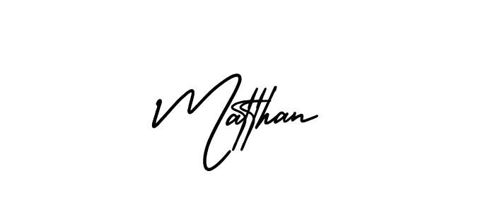 Make a beautiful signature design for name Matthan. With this signature (AmerikaSignatureDemo-Regular) style, you can create a handwritten signature for free. Matthan signature style 3 images and pictures png