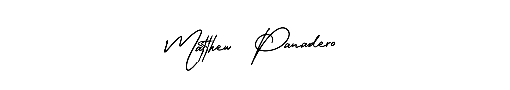 Design your own signature with our free online signature maker. With this signature software, you can create a handwritten (AmerikaSignatureDemo-Regular) signature for name Matthew  Panadero. Matthew  Panadero signature style 3 images and pictures png