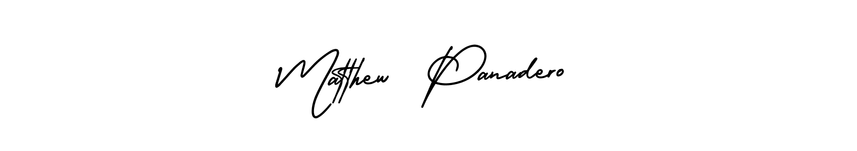 It looks lik you need a new signature style for name Matthew  Panadero. Design unique handwritten (AmerikaSignatureDemo-Regular) signature with our free signature maker in just a few clicks. Matthew  Panadero signature style 3 images and pictures png