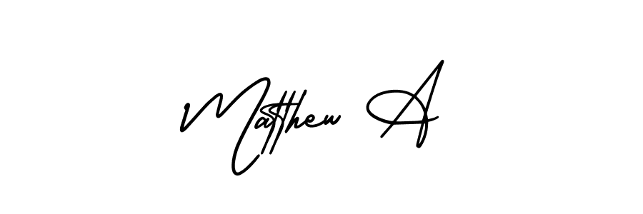 Similarly AmerikaSignatureDemo-Regular is the best handwritten signature design. Signature creator online .You can use it as an online autograph creator for name Matthew A. Matthew A signature style 3 images and pictures png