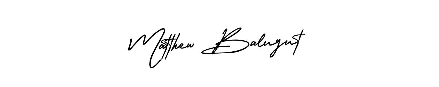 Also You can easily find your signature by using the search form. We will create Matthew Baluyut name handwritten signature images for you free of cost using AmerikaSignatureDemo-Regular sign style. Matthew Baluyut signature style 3 images and pictures png