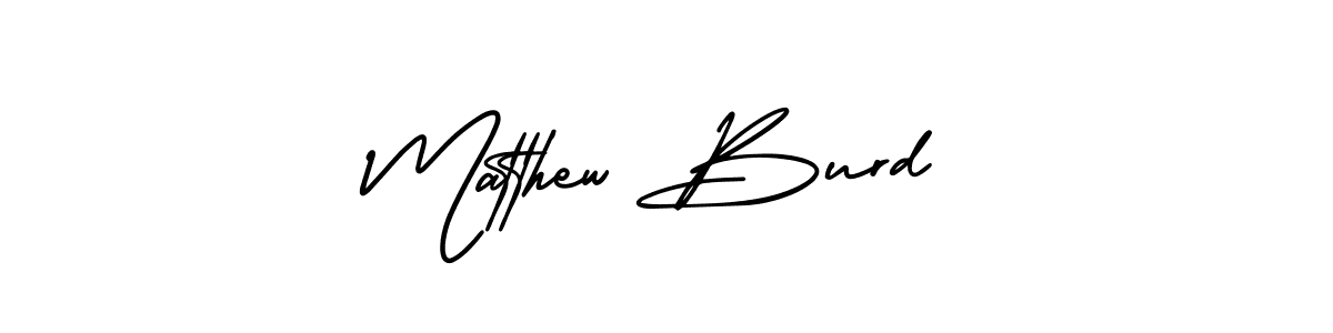 Create a beautiful signature design for name Matthew Burd. With this signature (AmerikaSignatureDemo-Regular) fonts, you can make a handwritten signature for free. Matthew Burd signature style 3 images and pictures png