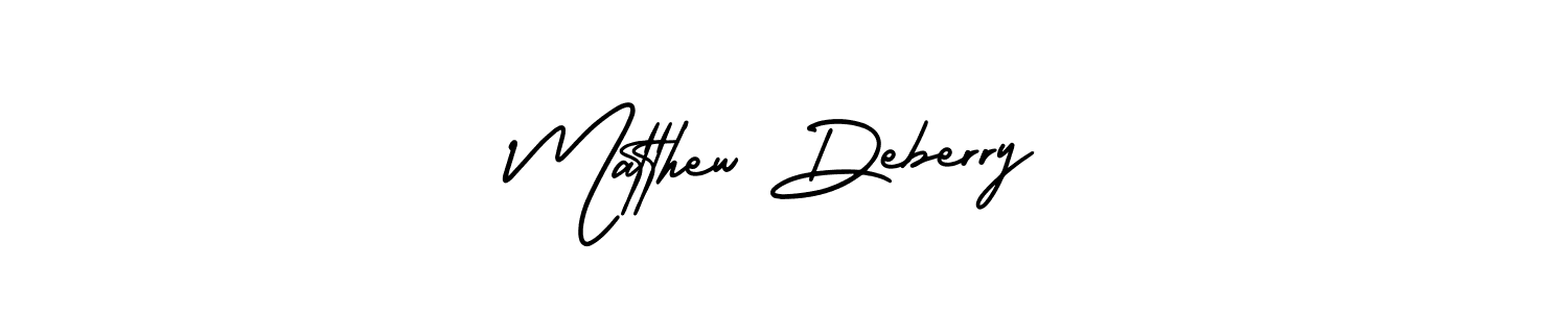 How to make Matthew Deberry signature? AmerikaSignatureDemo-Regular is a professional autograph style. Create handwritten signature for Matthew Deberry name. Matthew Deberry signature style 3 images and pictures png