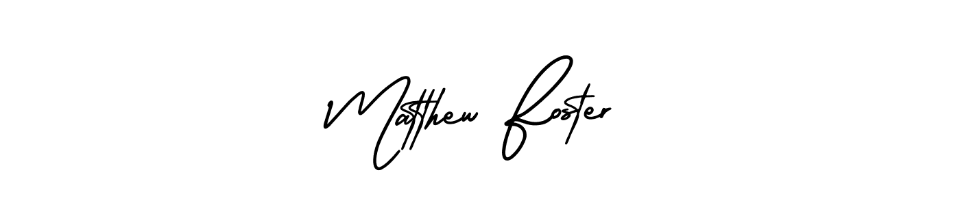 Use a signature maker to create a handwritten signature online. With this signature software, you can design (AmerikaSignatureDemo-Regular) your own signature for name Matthew Foster. Matthew Foster signature style 3 images and pictures png