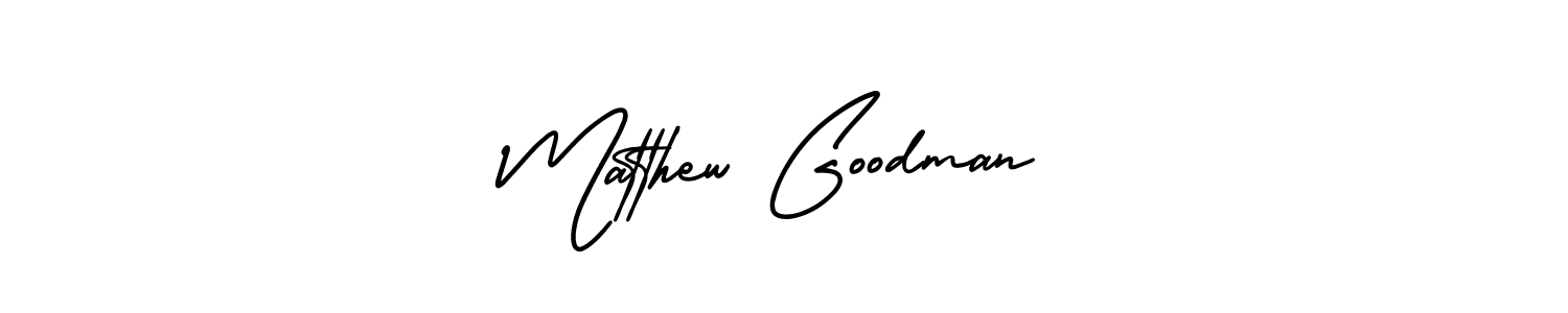 Use a signature maker to create a handwritten signature online. With this signature software, you can design (AmerikaSignatureDemo-Regular) your own signature for name Matthew Goodman. Matthew Goodman signature style 3 images and pictures png