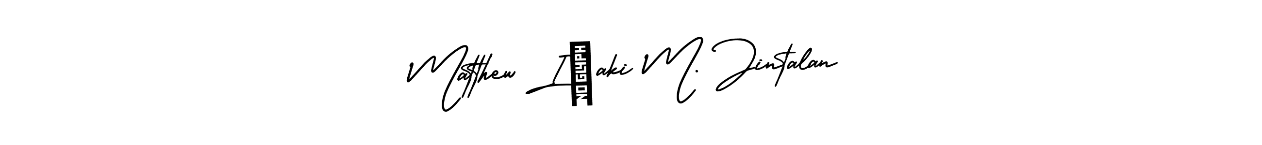 You can use this online signature creator to create a handwritten signature for the name Matthew Iñaki M. Jintalan. This is the best online autograph maker. Matthew Iñaki M. Jintalan signature style 3 images and pictures png