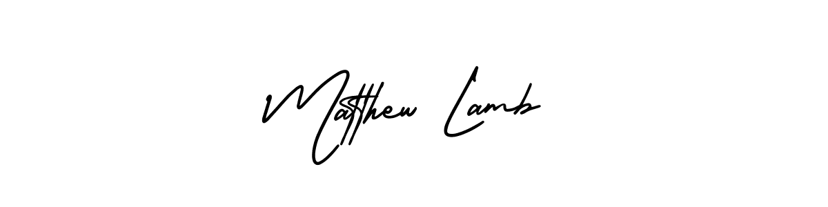 How to Draw Matthew Lamb signature style? AmerikaSignatureDemo-Regular is a latest design signature styles for name Matthew Lamb. Matthew Lamb signature style 3 images and pictures png