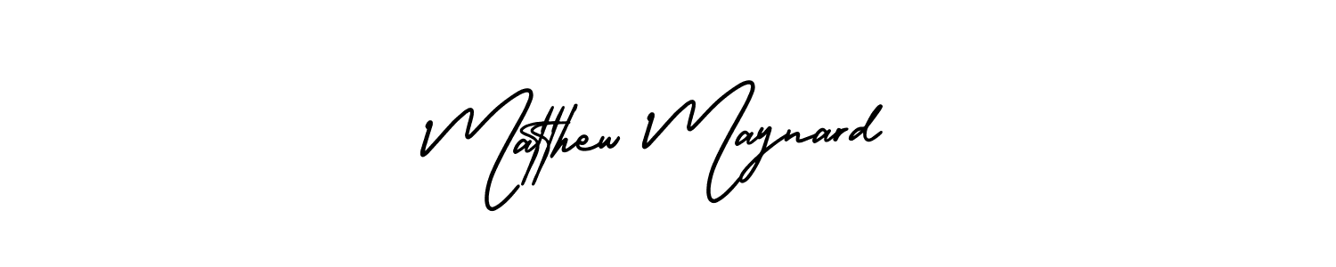 You should practise on your own different ways (AmerikaSignatureDemo-Regular) to write your name (Matthew Maynard) in signature. don't let someone else do it for you. Matthew Maynard signature style 3 images and pictures png