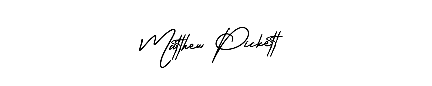 Matthew Pickett stylish signature style. Best Handwritten Sign (AmerikaSignatureDemo-Regular) for my name. Handwritten Signature Collection Ideas for my name Matthew Pickett. Matthew Pickett signature style 3 images and pictures png