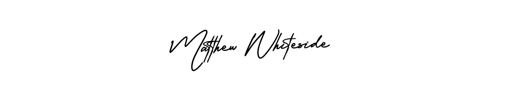 See photos of Matthew Whiteside official signature by Spectra . Check more albums & portfolios. Read reviews & check more about AmerikaSignatureDemo-Regular font. Matthew Whiteside signature style 3 images and pictures png
