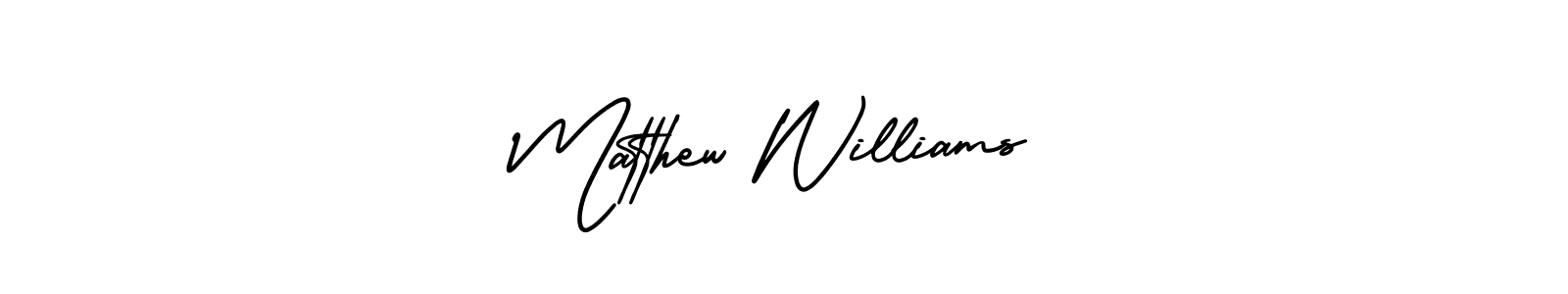 Best and Professional Signature Style for Matthew Williams. AmerikaSignatureDemo-Regular Best Signature Style Collection. Matthew Williams signature style 3 images and pictures png