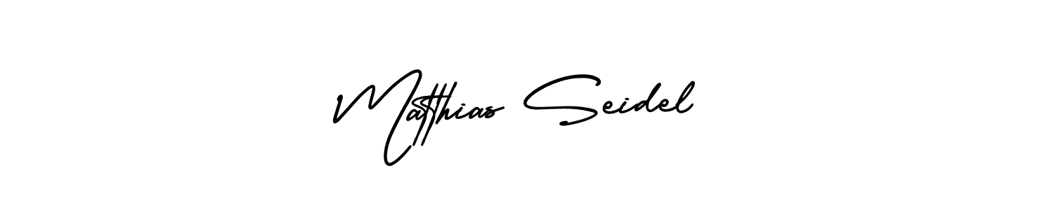 Make a short Matthias Seidel signature style. Manage your documents anywhere anytime using AmerikaSignatureDemo-Regular. Create and add eSignatures, submit forms, share and send files easily. Matthias Seidel signature style 3 images and pictures png