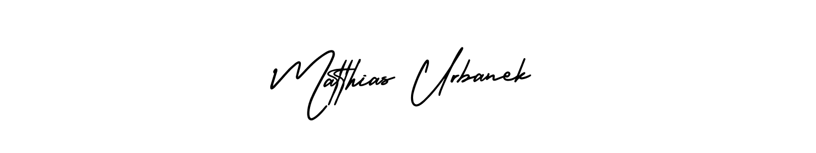 Use a signature maker to create a handwritten signature online. With this signature software, you can design (AmerikaSignatureDemo-Regular) your own signature for name Matthias Urbanek. Matthias Urbanek signature style 3 images and pictures png