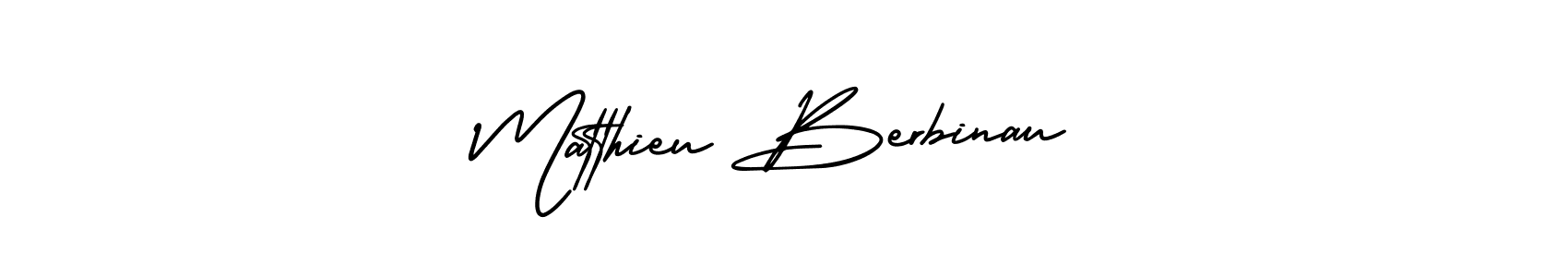 Make a short Matthieu Berbinau signature style. Manage your documents anywhere anytime using AmerikaSignatureDemo-Regular. Create and add eSignatures, submit forms, share and send files easily. Matthieu Berbinau signature style 3 images and pictures png