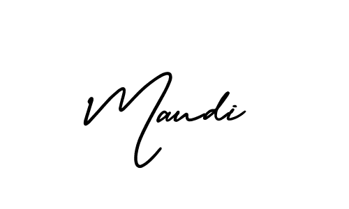 Also we have Maudi name is the best signature style. Create professional handwritten signature collection using AmerikaSignatureDemo-Regular autograph style. Maudi signature style 3 images and pictures png
