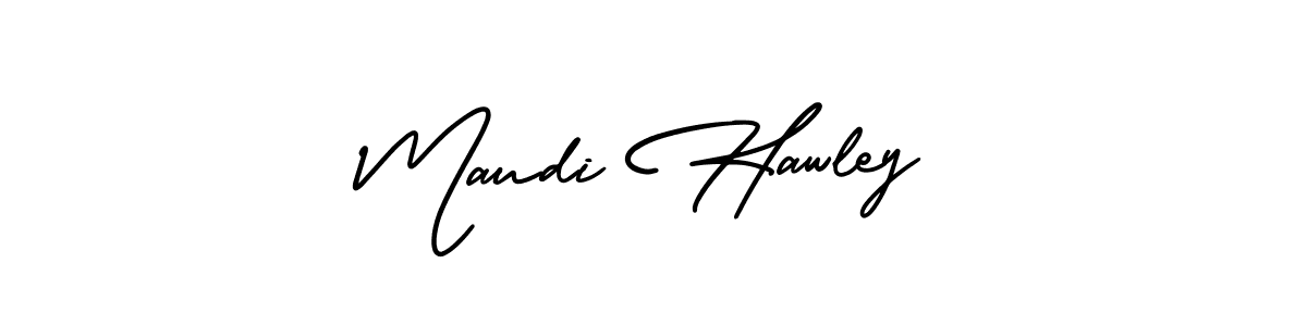 Also we have Maudi Hawley name is the best signature style. Create professional handwritten signature collection using AmerikaSignatureDemo-Regular autograph style. Maudi Hawley signature style 3 images and pictures png