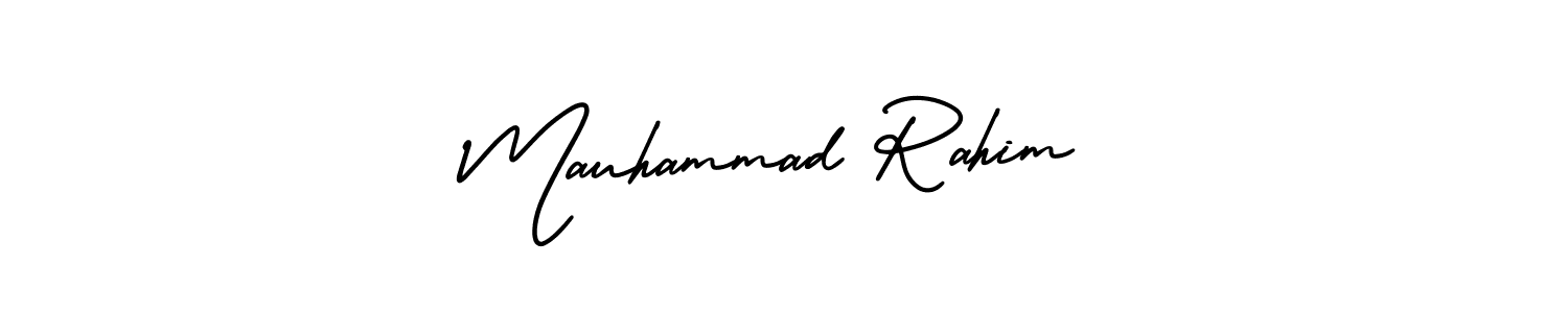 How to make Mauhammad Rahim signature? AmerikaSignatureDemo-Regular is a professional autograph style. Create handwritten signature for Mauhammad Rahim name. Mauhammad Rahim signature style 3 images and pictures png