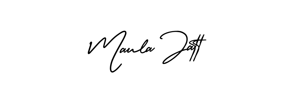 It looks lik you need a new signature style for name Maula Jatt. Design unique handwritten (AmerikaSignatureDemo-Regular) signature with our free signature maker in just a few clicks. Maula Jatt signature style 3 images and pictures png