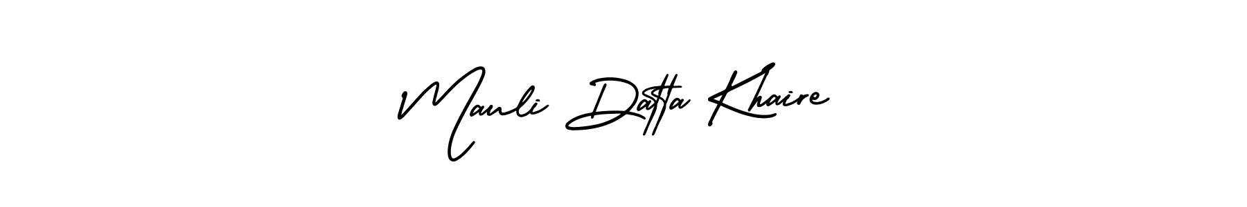 Create a beautiful signature design for name Mauli Datta Khaire. With this signature (AmerikaSignatureDemo-Regular) fonts, you can make a handwritten signature for free. Mauli Datta Khaire signature style 3 images and pictures png