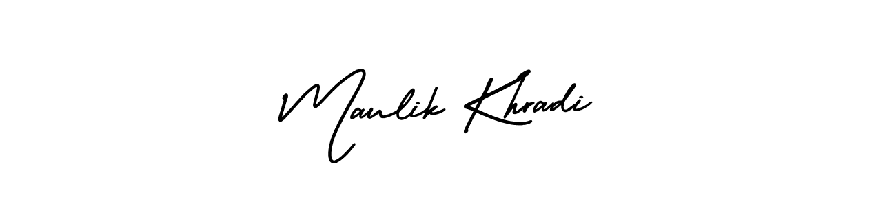 How to make Maulik Khradi signature? AmerikaSignatureDemo-Regular is a professional autograph style. Create handwritten signature for Maulik Khradi name. Maulik Khradi signature style 3 images and pictures png