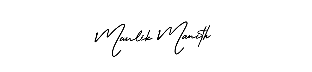 Here are the top 10 professional signature styles for the name Maulik Manith. These are the best autograph styles you can use for your name. Maulik Manith signature style 3 images and pictures png