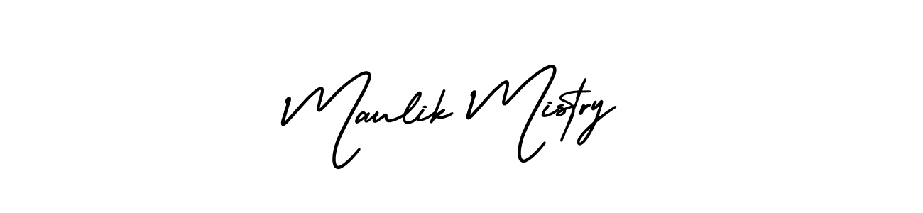 Use a signature maker to create a handwritten signature online. With this signature software, you can design (AmerikaSignatureDemo-Regular) your own signature for name Maulik Mistry. Maulik Mistry signature style 3 images and pictures png