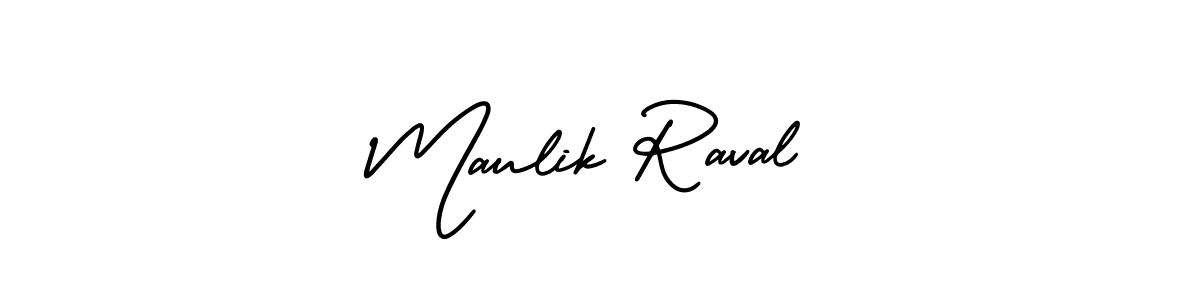 Make a short Maulik Raval signature style. Manage your documents anywhere anytime using AmerikaSignatureDemo-Regular. Create and add eSignatures, submit forms, share and send files easily. Maulik Raval signature style 3 images and pictures png