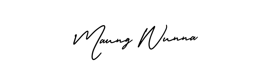 Once you've used our free online signature maker to create your best signature AmerikaSignatureDemo-Regular style, it's time to enjoy all of the benefits that Maung Wunna name signing documents. Maung Wunna signature style 3 images and pictures png