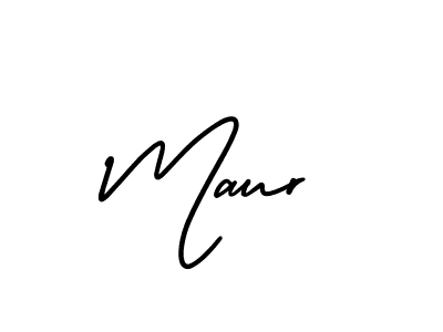 Create a beautiful signature design for name Maur. With this signature (AmerikaSignatureDemo-Regular) fonts, you can make a handwritten signature for free. Maur signature style 3 images and pictures png