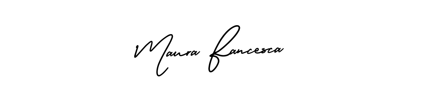 See photos of Maura Fancesca official signature by Spectra . Check more albums & portfolios. Read reviews & check more about AmerikaSignatureDemo-Regular font. Maura Fancesca signature style 3 images and pictures png