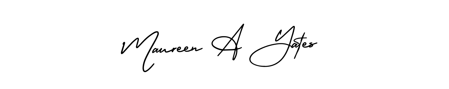 if you are searching for the best signature style for your name Maureen A Yates. so please give up your signature search. here we have designed multiple signature styles  using AmerikaSignatureDemo-Regular. Maureen A Yates signature style 3 images and pictures png