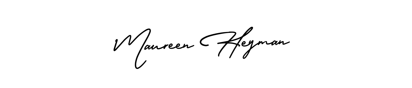 Make a beautiful signature design for name Maureen Heyman. Use this online signature maker to create a handwritten signature for free. Maureen Heyman signature style 3 images and pictures png